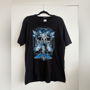 Aerosmith “rock this way” graphic band T shirt, front and back graphic